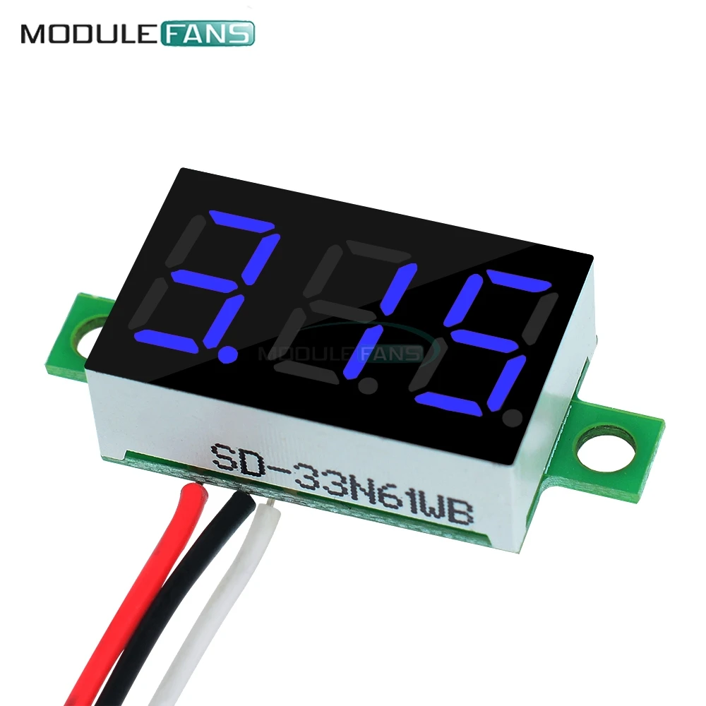 DC 0-30V 3 Drähte 0,36 Zoll LED Panel Spannungsmesser 3-stellige Anzeige-Vo F5U0 DC 0-30V 3 Drähte 0,36 Zoll LED Panel Spannungsmesser 3-stellige Anzeige-Vo F5U0