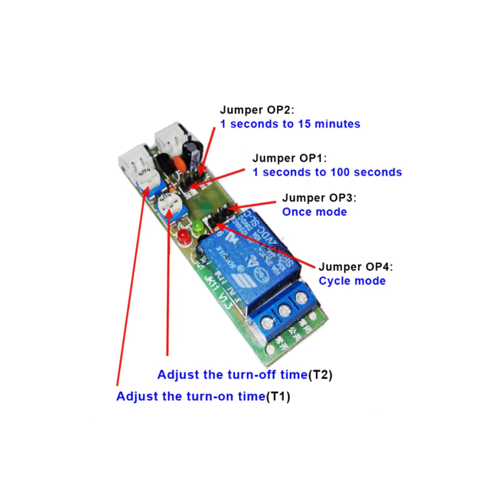 5 в постоянного тока/12/24 V бесконечное задержка цикла времени таймера реле Вкл/Выкл переключатель модуля петли времени
