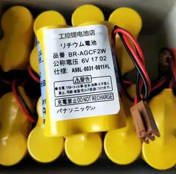 

10PCS Original New BR-AGCF2W Lithium 6V PLC battery batteries with brown plug For Fanuc Free Shipping