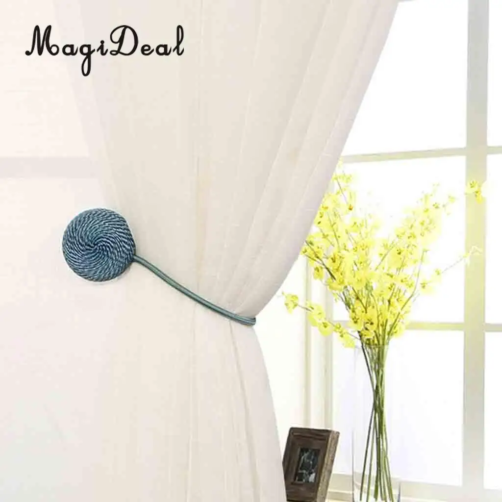 1 Pair Magideal Nordic Simple Style Magnetic Curtain Blind Buckkle Clips Tiebacks Holder