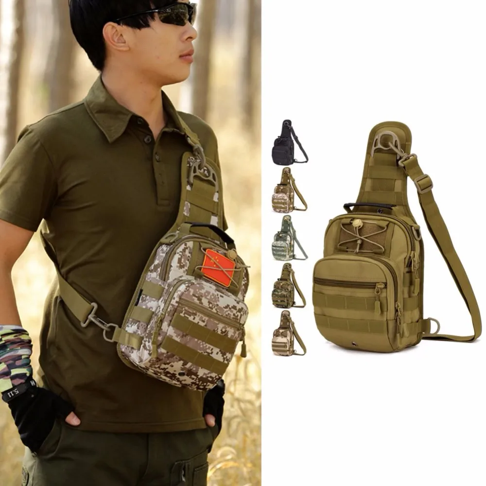 1000D нейлоновая Мужская Тактическая Военная дорожная походная сумка-мессенджер, нагрудная сумка
