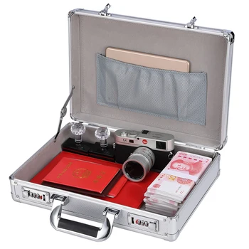 

car repair box Small Hard Aluminium Flight Case Tool Storage Box of Camera Photography DJ with Foam
