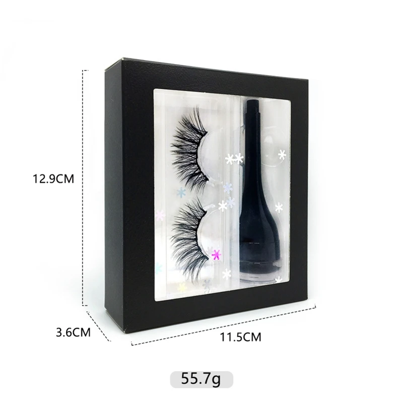 2019 3D Reusable False Eyelashes Magnetic Mascara Waterproof Long Lasting Eyeliner Set Professional Makeup