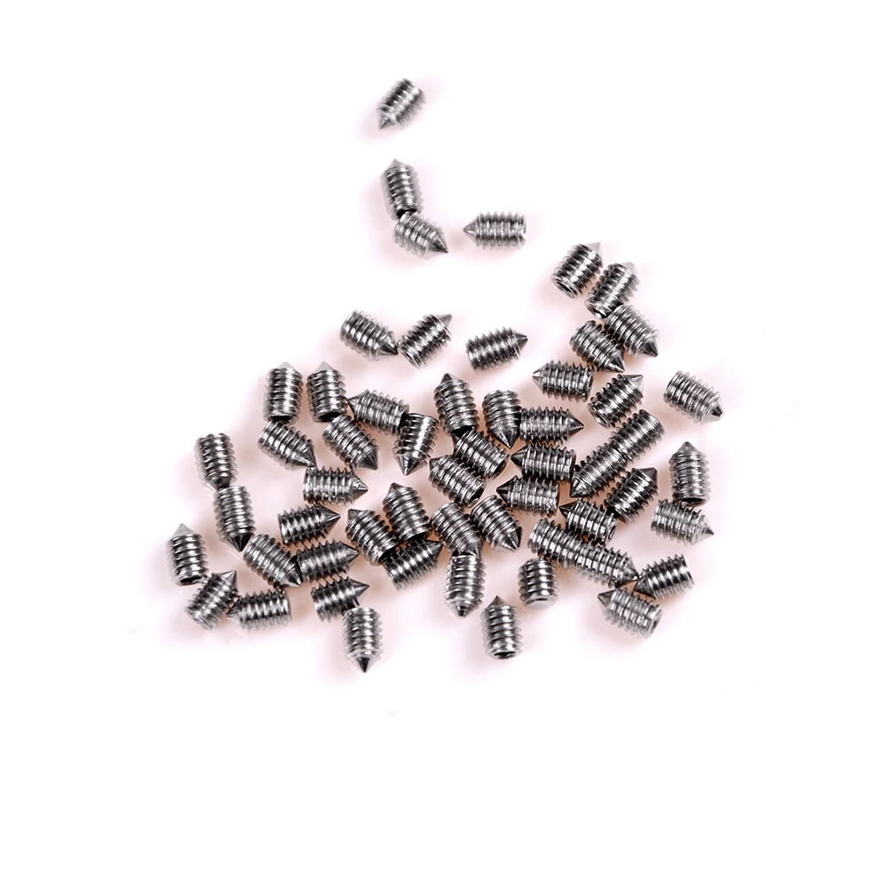 

50Pcs/lot High Quality DIN914 M3 M4 M5 304 Stainless Steel Grub Screws Cone Point Hexagon Hex Socket Set Screws