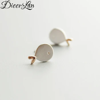 

DIEERLAN Korean Fashion 925 Sterling Silver Fish Earrings For Women Wedding Jewelry Ladies S925 Earring Brincos Pendientes