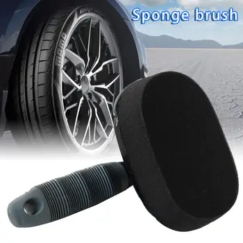 

Universal Car Tire Wax Brush Wheel Varnish Brush Car Tire Sponge Brush Vehicle Sponges Handle Brush Auto Maintenance Tool