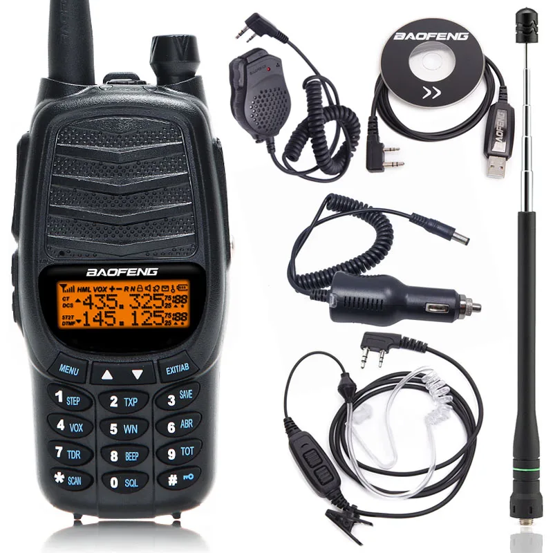 Мощная рация Baofeng UV-X9 Plus10watts 2PTT VHF UHF Двухдиапазонная 134-174/400-520 МГц коммуникатор