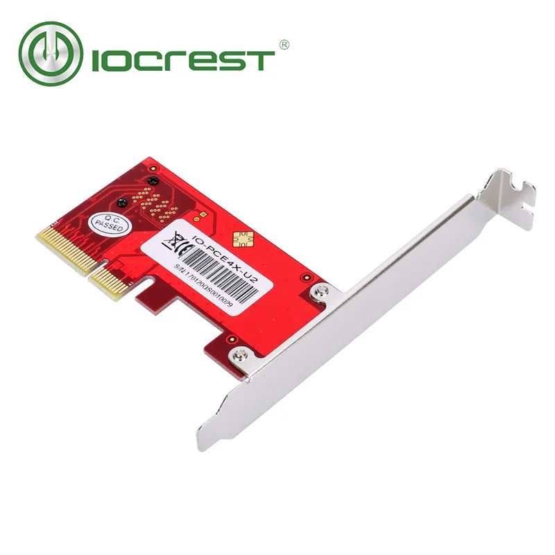Карта iocest PCIe на U.2 4 полосная карта Gen 3 /4 Для 2 5 дюймового Nvme SSD с кабелем Mini sas (SFF 8643)