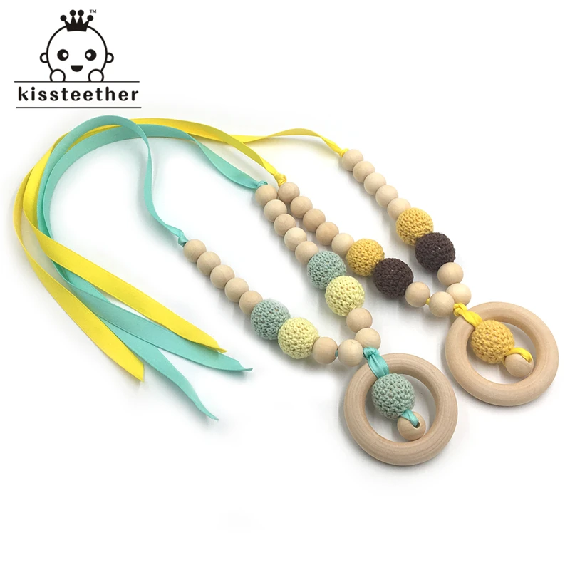 2 шт. детский Прорезыватель для зубов из натурального дерева|baby teether|baby wooden