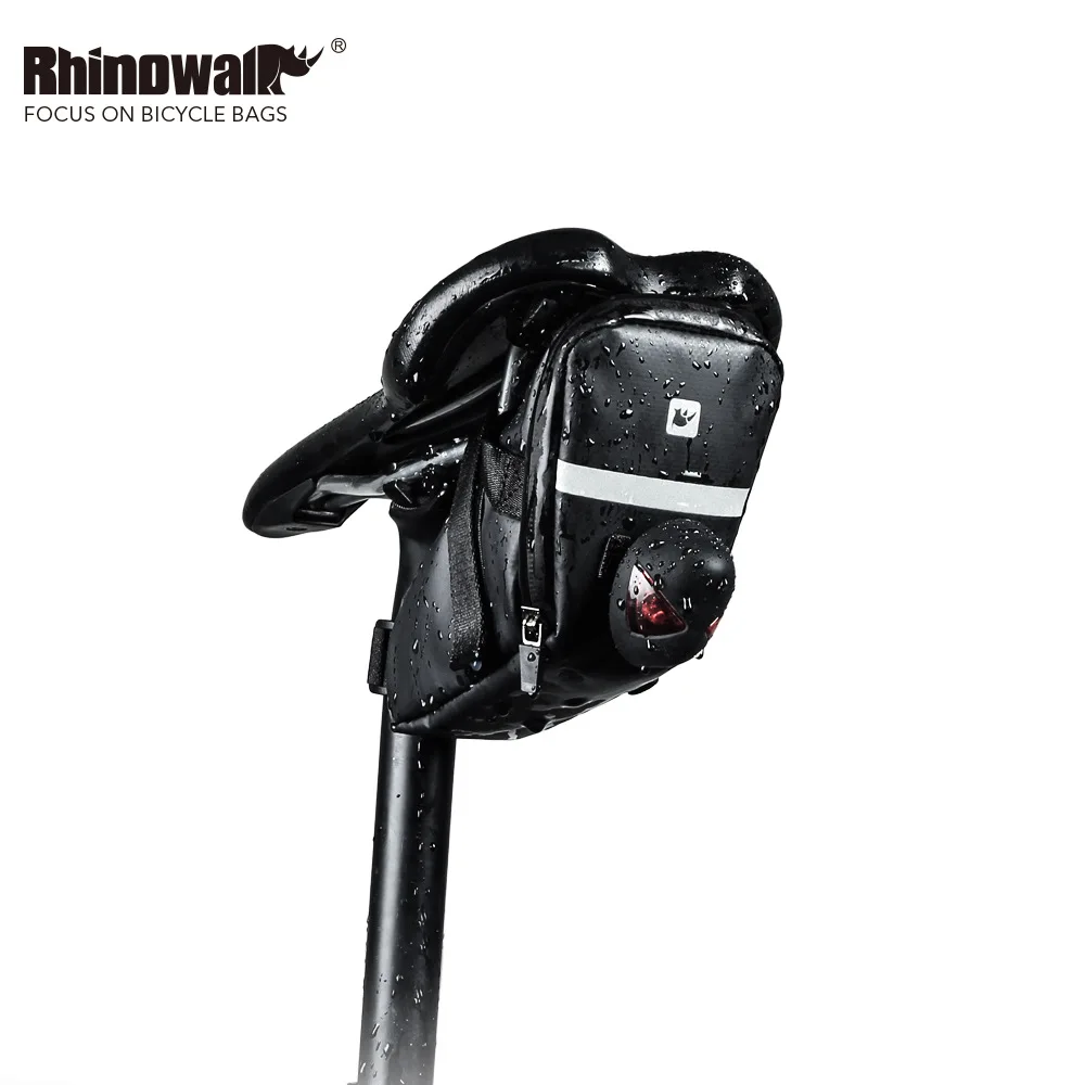 Сумка на сиденье велосипеда Rhinowalk водонепроницаемая 1 л черная RK18558|Сумки и