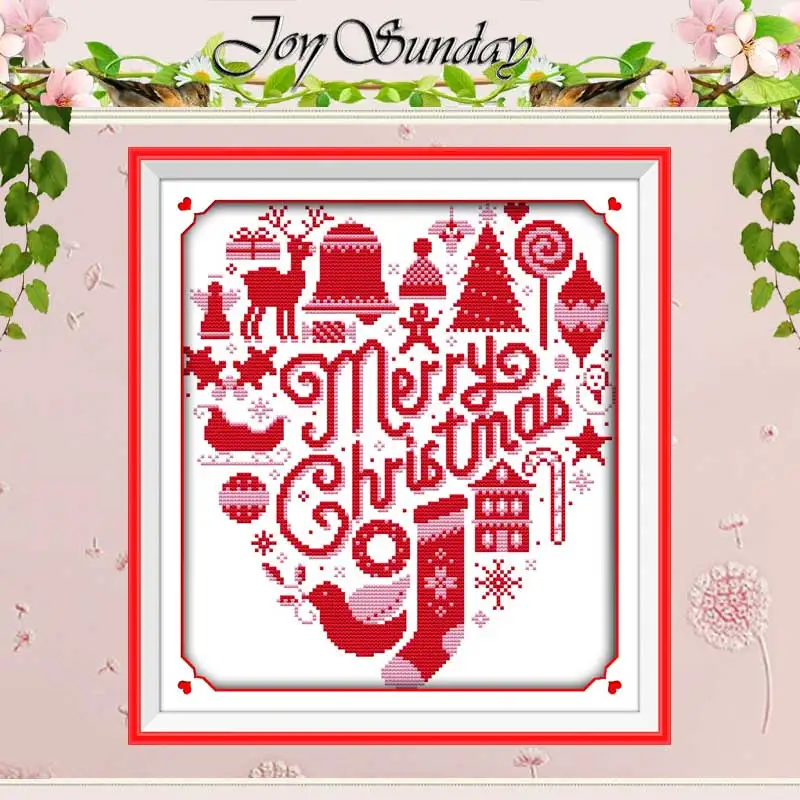 

Merry Christmas patterns counted Cross Stitch 11CT 14CT Cross Stitch Set Wholesale DIY Cross-stitch Kit Embroidery Needlework