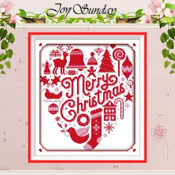 

Merry Christmas patterns counted Cross Stitch 11CT 14CT Cross Stitch Set Wholesale DIY Cross-stitch Kit Embroidery Needlework