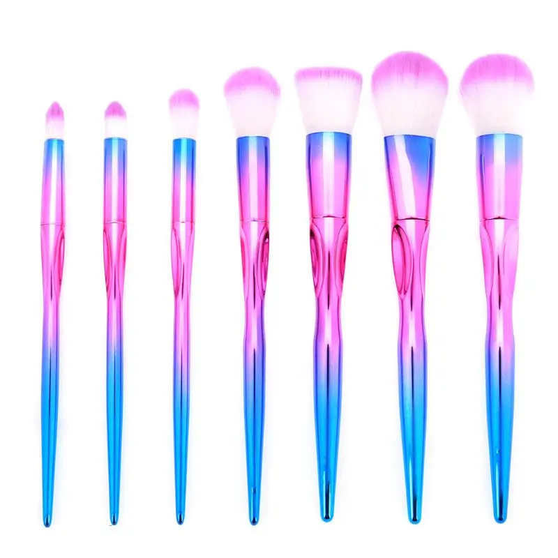 

7pcs/Set Makeup Brushes Heart-shaped Gradient Colorful Beauty Bace Makeup Eyeshadow Powder Cosmetic Foundation Brushes Tools