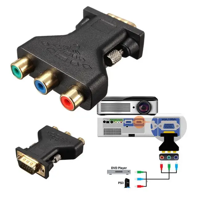 Special Price BCMaster 15 Pin VGA Video Component to 3 RCA RGB Female Port Adapter Converter Connector Professional Digital Cables Line Cord Special Price BCMaster 15 Pin VGA Video Component to 3 RCA RGB Female Port Adapter Converter Connector Professional Digital Cables Line Cord
