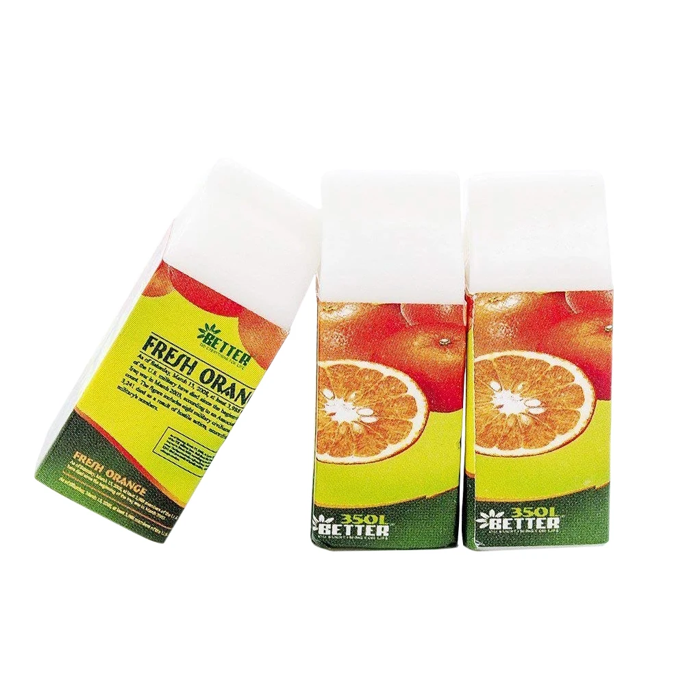

Odoria 1:12 Miniature 3PCS Orange Juice Box Fruit Soda Beverage Drink Dollhouse Food Accessories