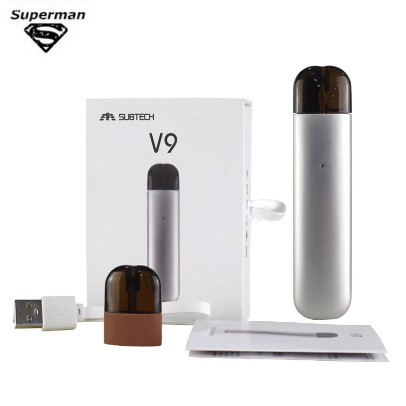 SUB TWO V9 Vape Pod System Start Kit 350 мАч с 1 0 мл 4 Ом картридж CBD перо для электронной сигареты