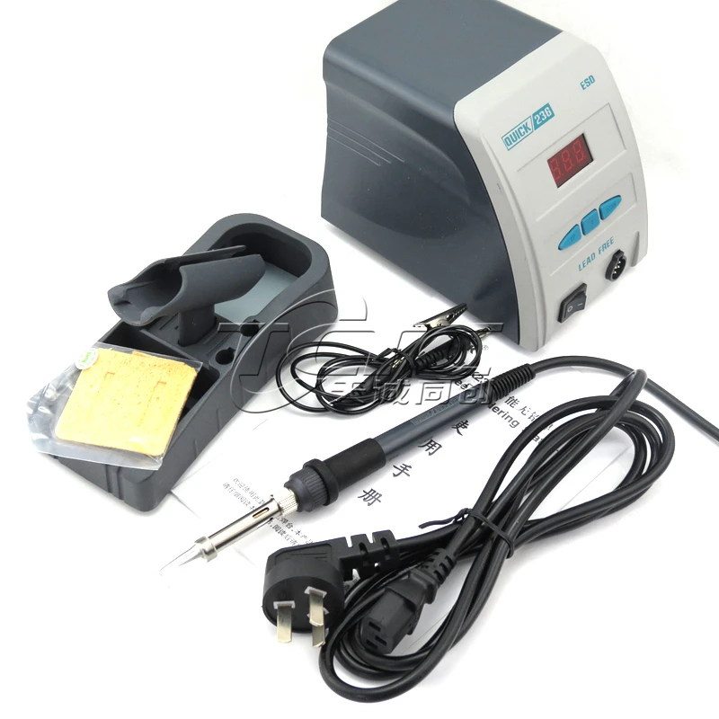 

QUICK 236 220V 90W Anti-static Digital Display Lead-free Soldering Iron Soldering Station Soldering Iron, eu Plug