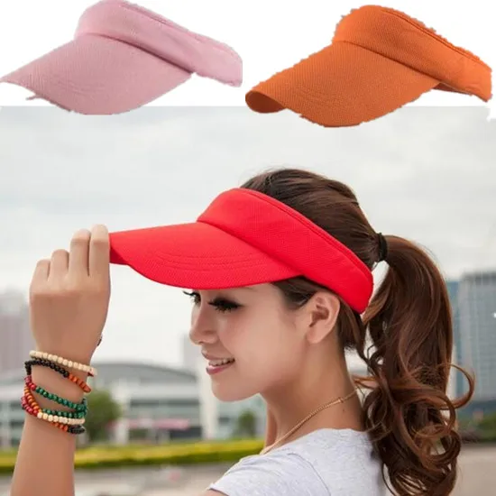 Unisex Men Women 2018 Adjustable Tennis Headband Cap Sun Visor New