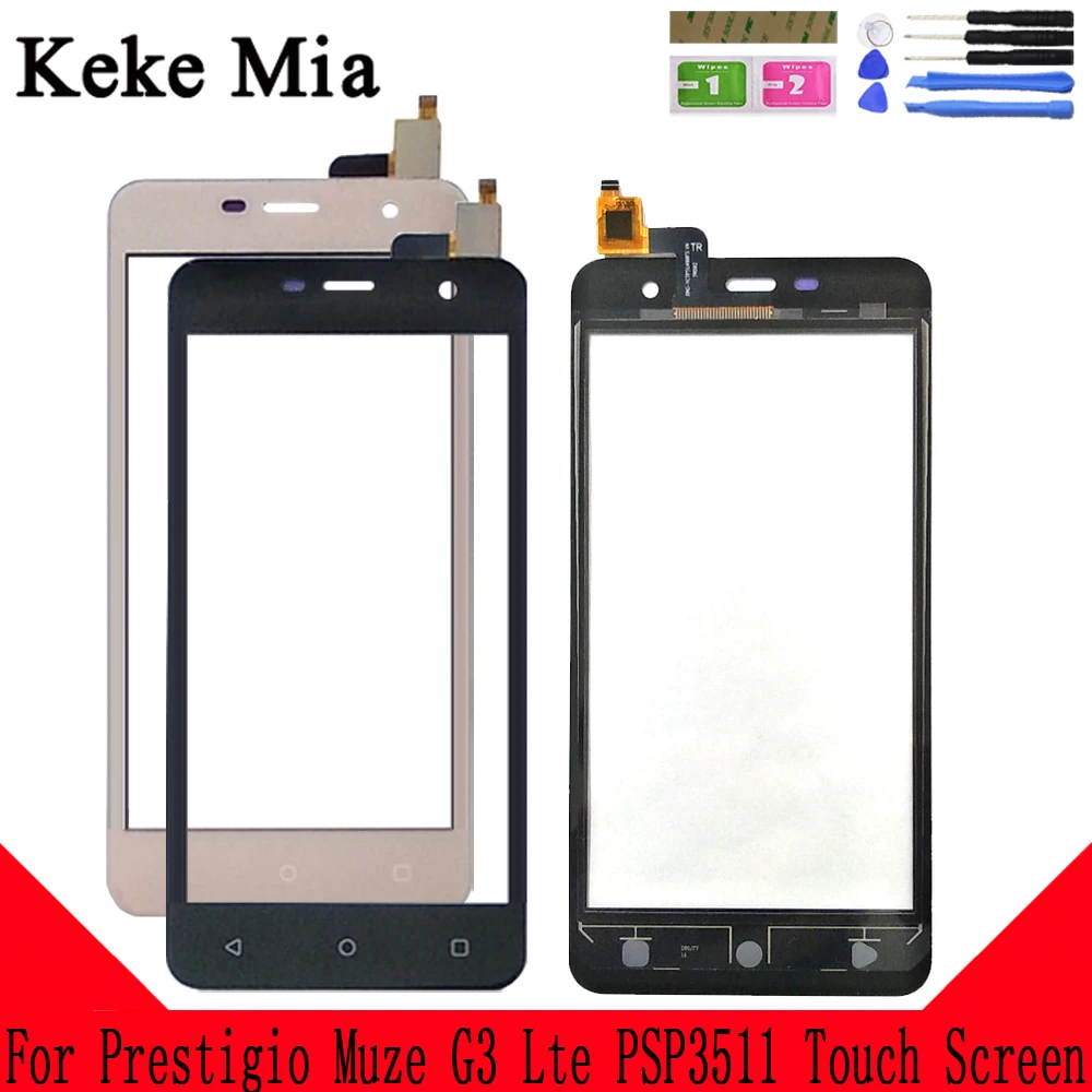 

Keke Mia 5.0" Mobile Touch Screen Digitizer Panel For Prestigio Muze G3 Lte PSP3511 Duo PSP 3511 Touch Screen Front Glass Sensor