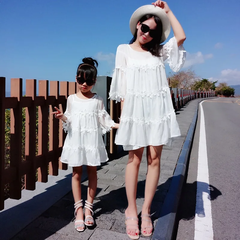 

2019 Family Look Mother Daughter Dresses Summer Floral Dress Mom and Daughter Dress Baby Girl Dress Mommy and Me Clothes