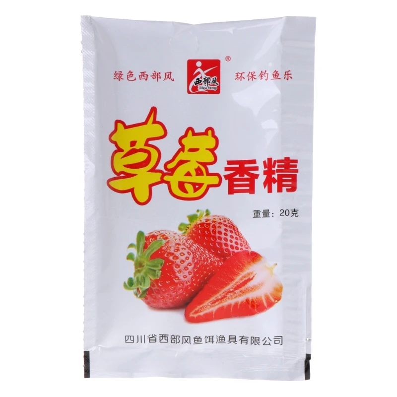 

20G Strawberry Fishing Bait Flavors Powder Carp Bream Killer Food Addictive Lure fishing lure for fishing