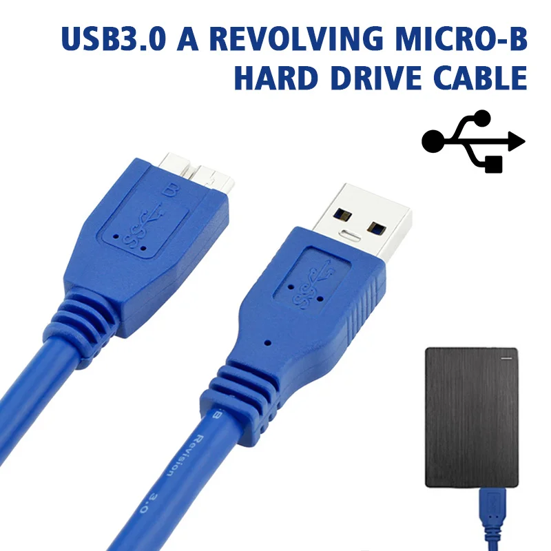 

High Speed Data Cable Disk USB 3.0 USB3.0 Data Cord Extender Fast Hard Drive Cable Connector