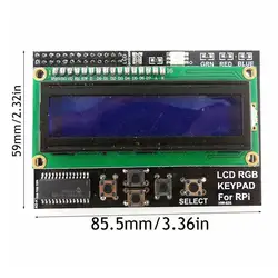 16x2 символьный светодиодный дисплей модуль контроллер синий экран Подсветка Встроенный промышленный стандарт HD44780 эквивалент