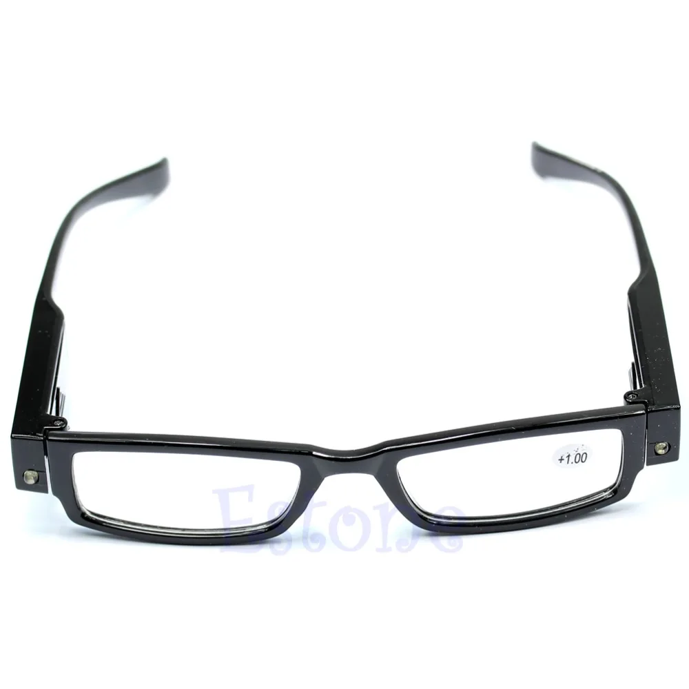 

Multi Strength Eyeglass LED Reading Glasses Spectacle Diopter Magnifier Light UP