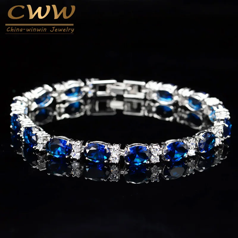 Женский теннисный браслет с фианитами CB062|crystal bracelets bangles|tennis braceletcrystal bracelet |