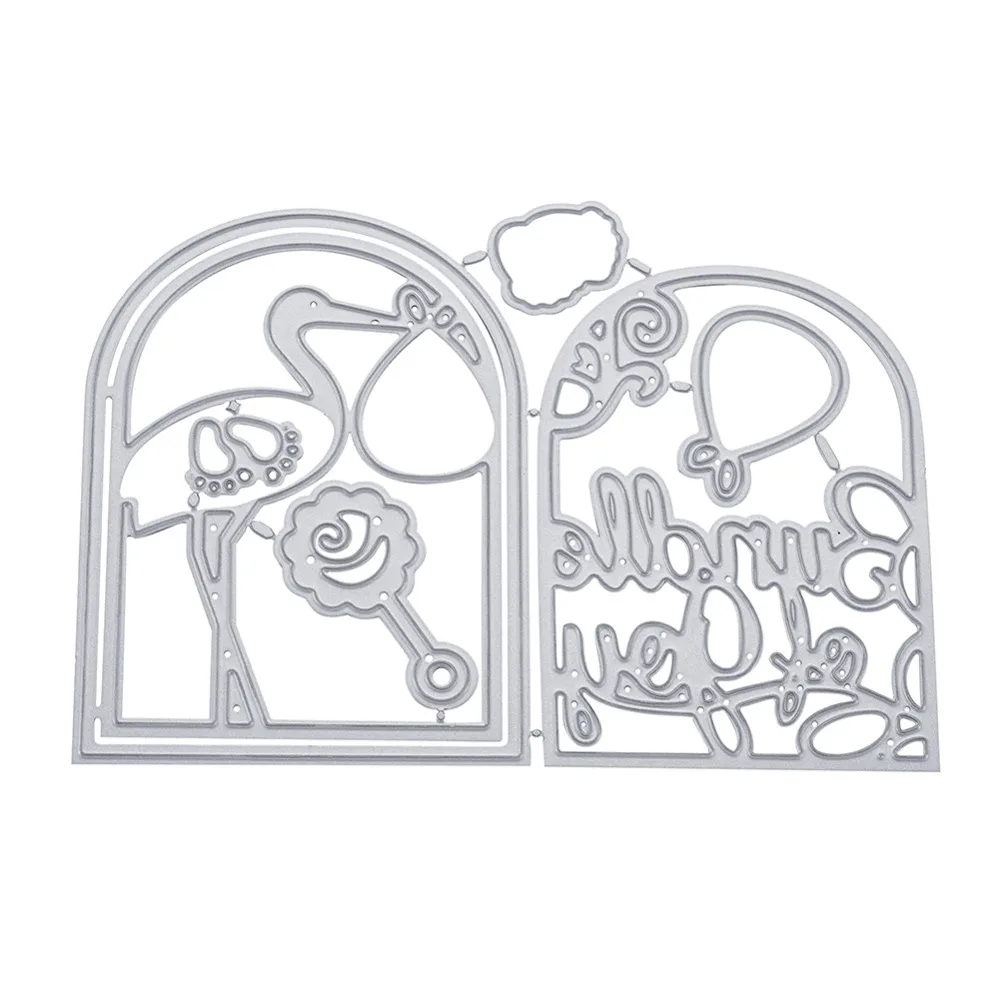 

Pandahall Flamingo Frame Metal Cutting Dies Stencils For DIY Scrapbooking/Photo Album Decorative Embossing DIY Paper Card