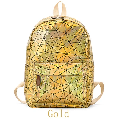 Yogodlns геометрический голографический рюкзак для путешествий мужские женские рюкзаки ПВХ лазерная сумка на плечо школьный рюкзак для студентов Повседневный