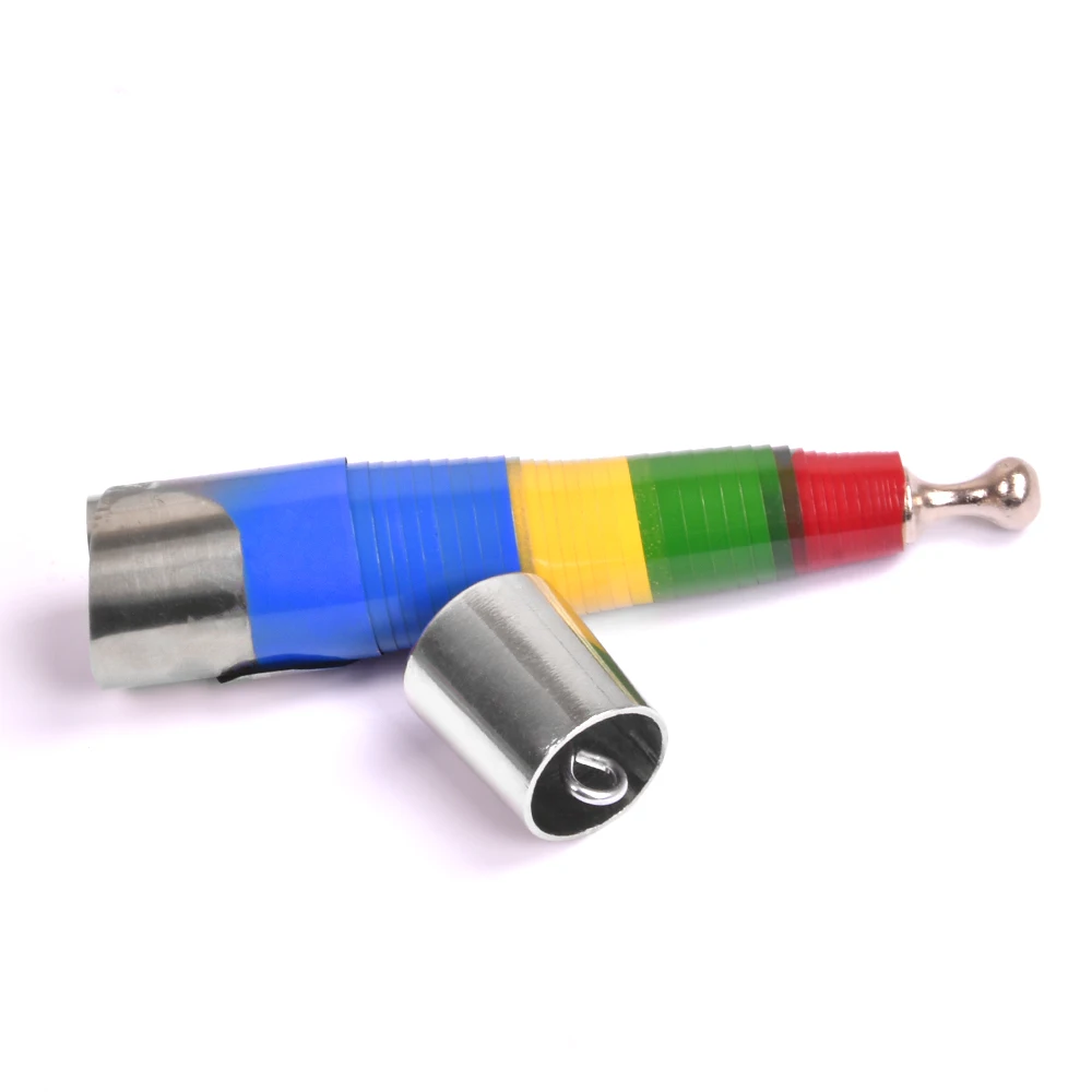 Vanishing Disappearing Rainbow Metal Cane to Flowers Amazing Magic Tricks Close Up Magic Magic Props For Professional Magician