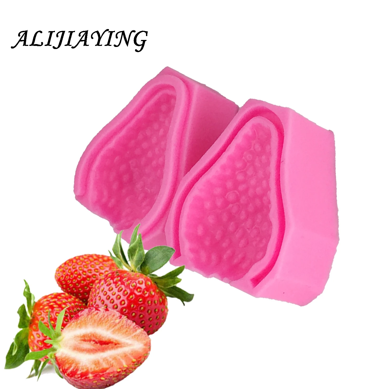 

1Pcs Strawberry shape Silicone Fondant Molds Cake Decorating Tools Sugar cake decorating supply dessert tool D1278