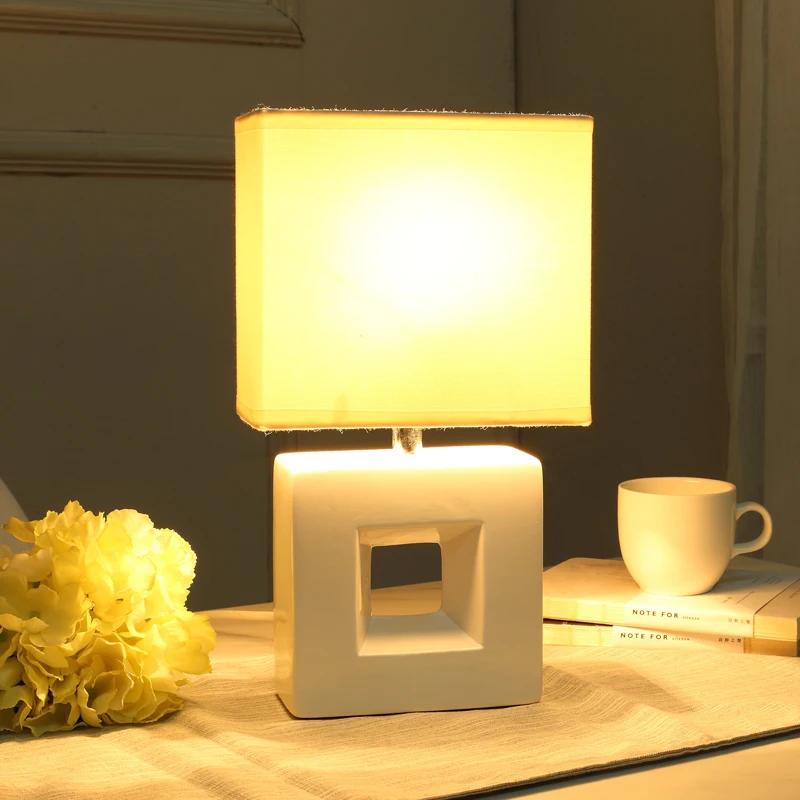 Nordic минималистский современная керамика настольная лампа прикроватная тумбочка для спальни ночник американская креативная модная