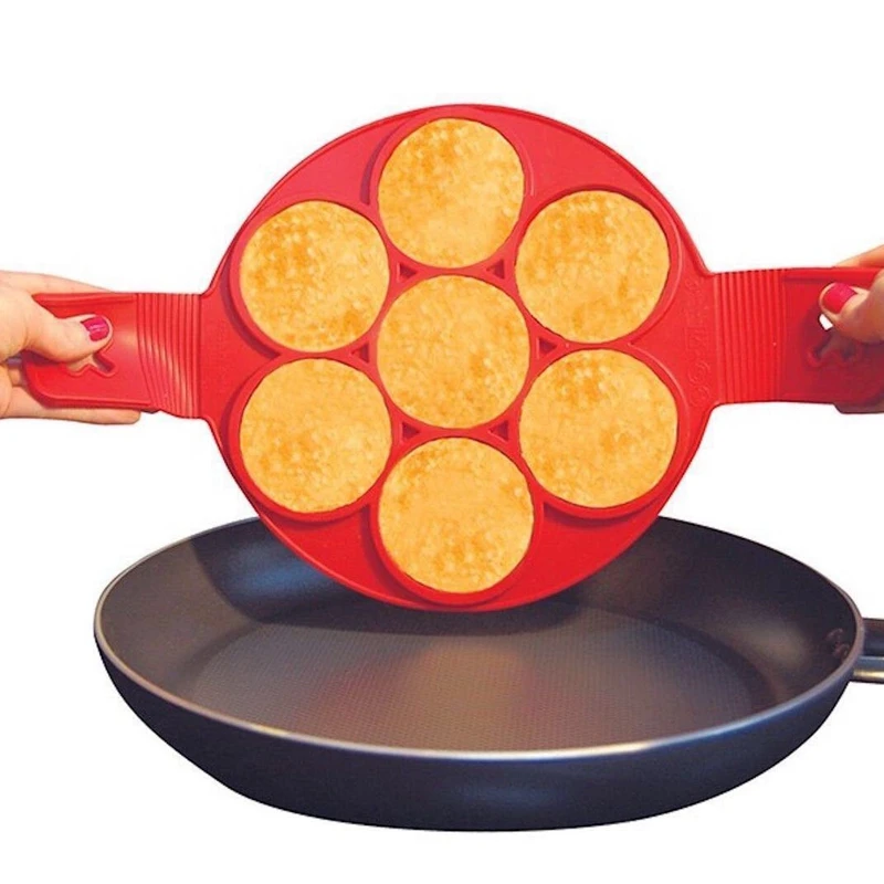 

1Pc Eggs Cooking Tools Nonstick Pancake Maker Mold Egg Cooker Pan Flip Practical 7 Holes Eggs Mold Kitchen Baking Accessories