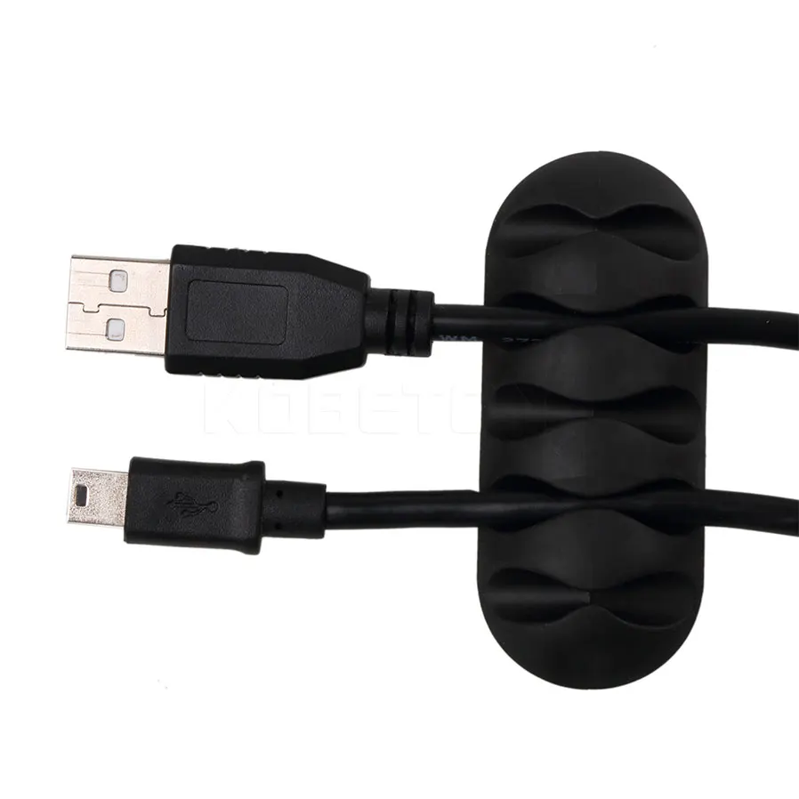 Caldecott ЦВЕТНОЙ кабель Органайзер силиконовый USB закрутка кабелей гибкий Управление кабель с зажимами держатель для Мышь наушники