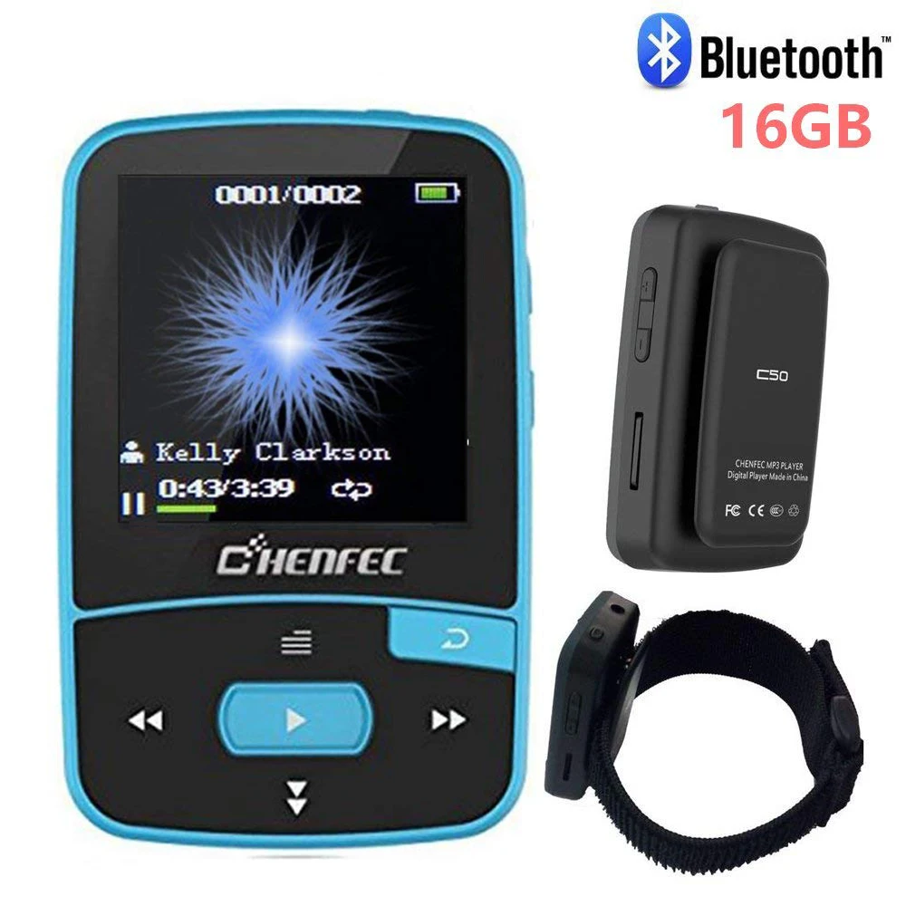 Спортивный MP3 плеер с Bluetooth 16G высокое качество без потерь музыкальный мини