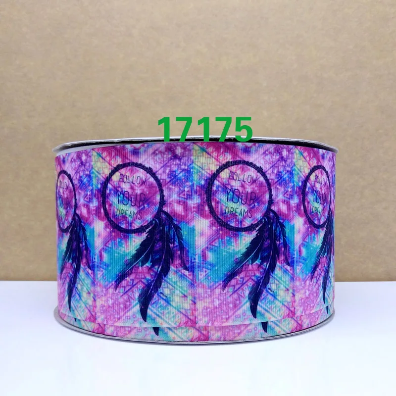 50 двор мультфильм печатных Grosgrain ленты 17268 - Цвет: 17175