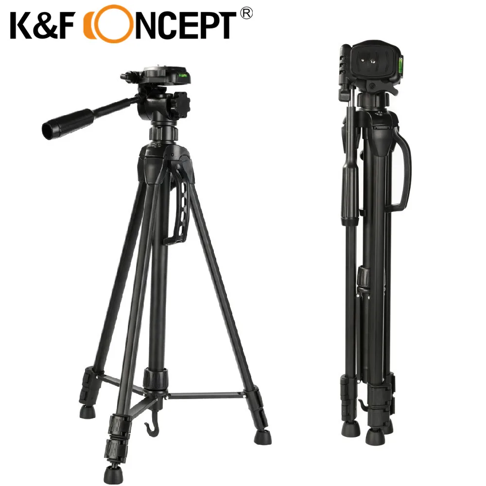 K&F Concept Lightweight Camera Tripod Portable 60" Tripod with
