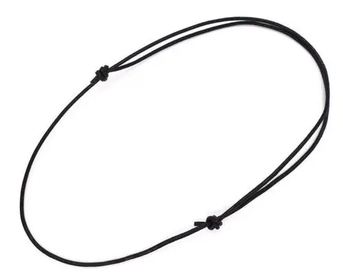 10pcs Adjustable Choker Necklace Black 