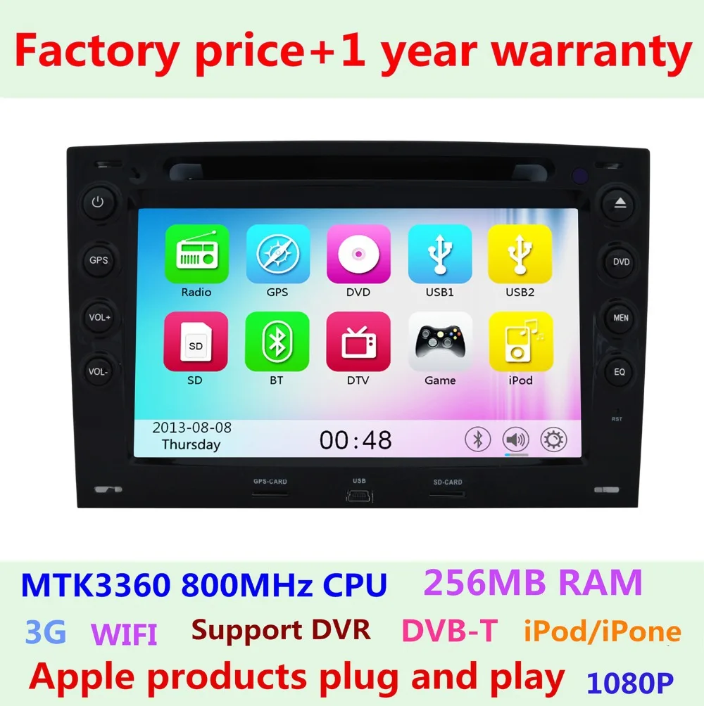 

Touch Screen Car DVD Player GPS Navigation System FOR Renault Megane 2 ii 2003-2008 Bluetooth IPOD Radio Central Multimedia