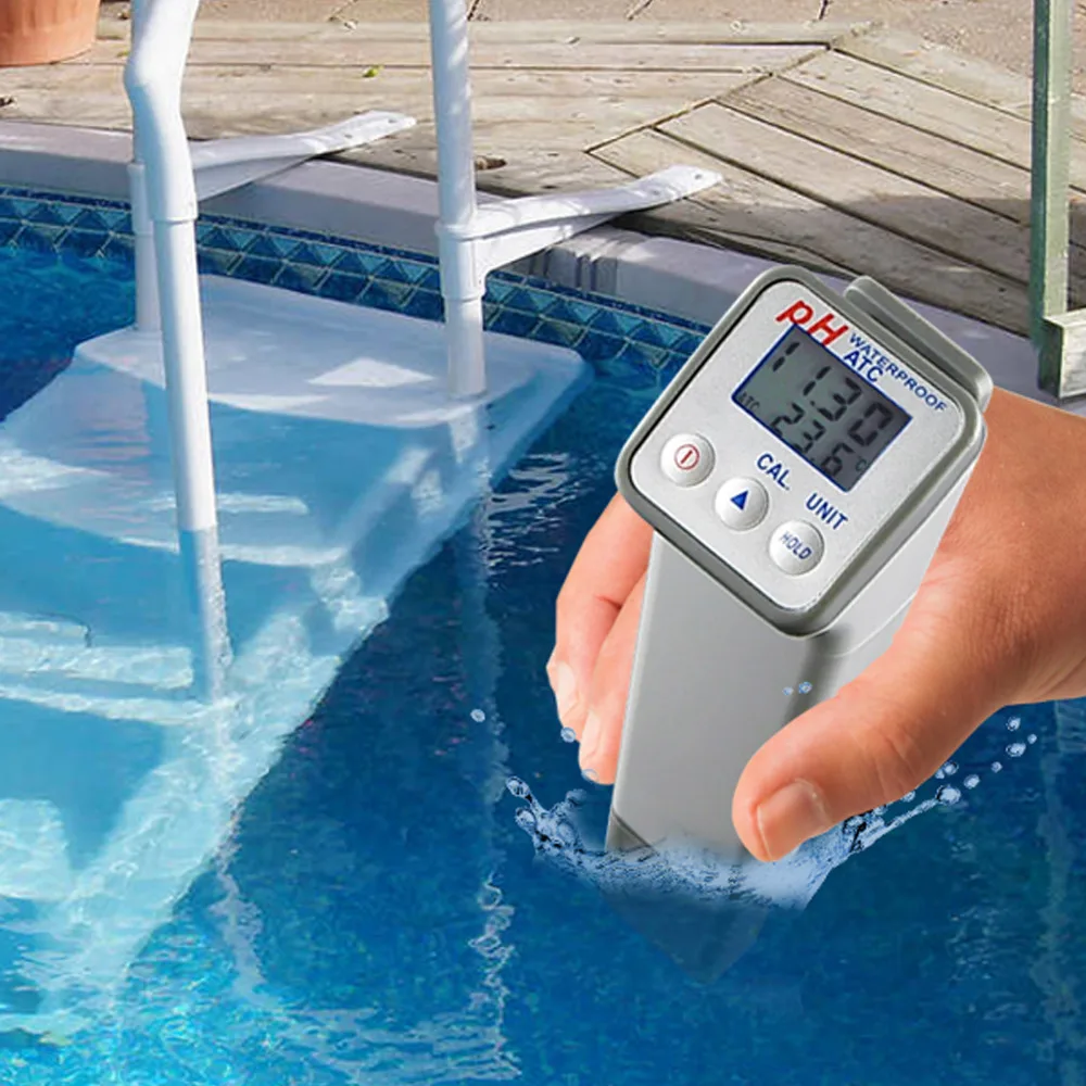 Цифровые профессиональные качества воды тестер ph-метр Температура высокая точность+/-0.05PH брызг w/со сменным электродом \