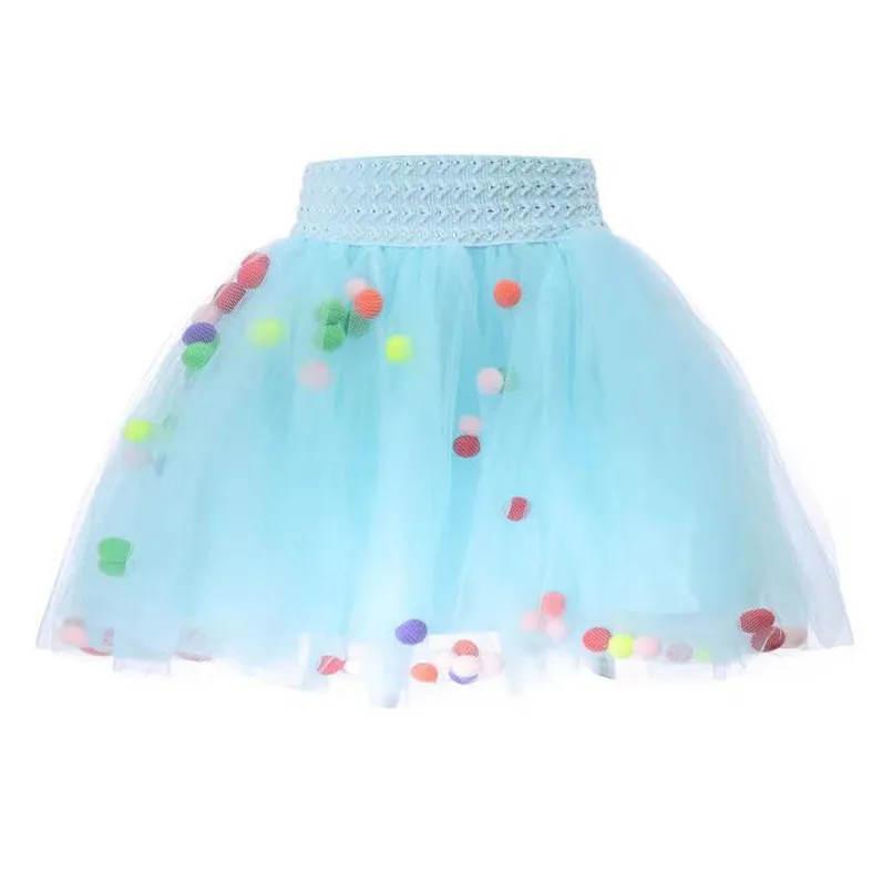 

Girls Clothes Kids Girls Skirt Toddler Baby Kids Girls Colorful Pompom Mini Tutu Skirt Party Dance Ballet Clothes jupe fille #L5