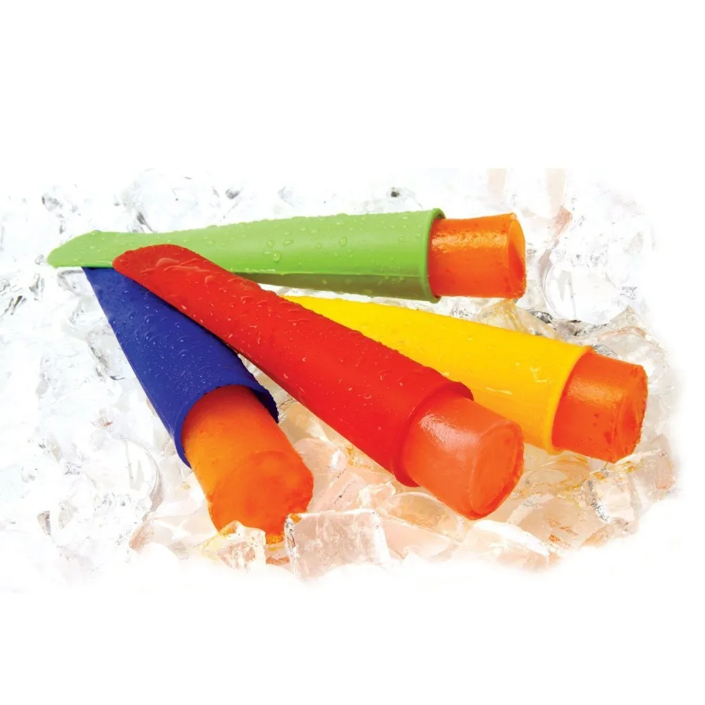 

ULKNN 6pcs Silicone Ice Cream Tools Popsicle Mold DIY Jelly Lolly Ice Cream Tool Popsicle Maker Random Color Kitchen Food-Grade