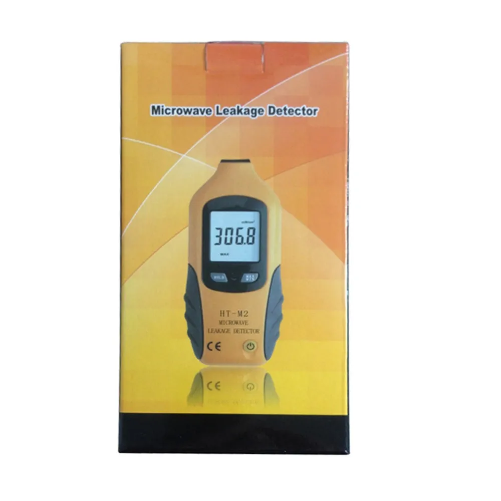 HT-M2 Pantalla LCD digital profesional Detector de fugas de microondas Medidor de radiaci/ón de alta precisi/ón Tester 0-9.99mW Negro y amarillo cm2