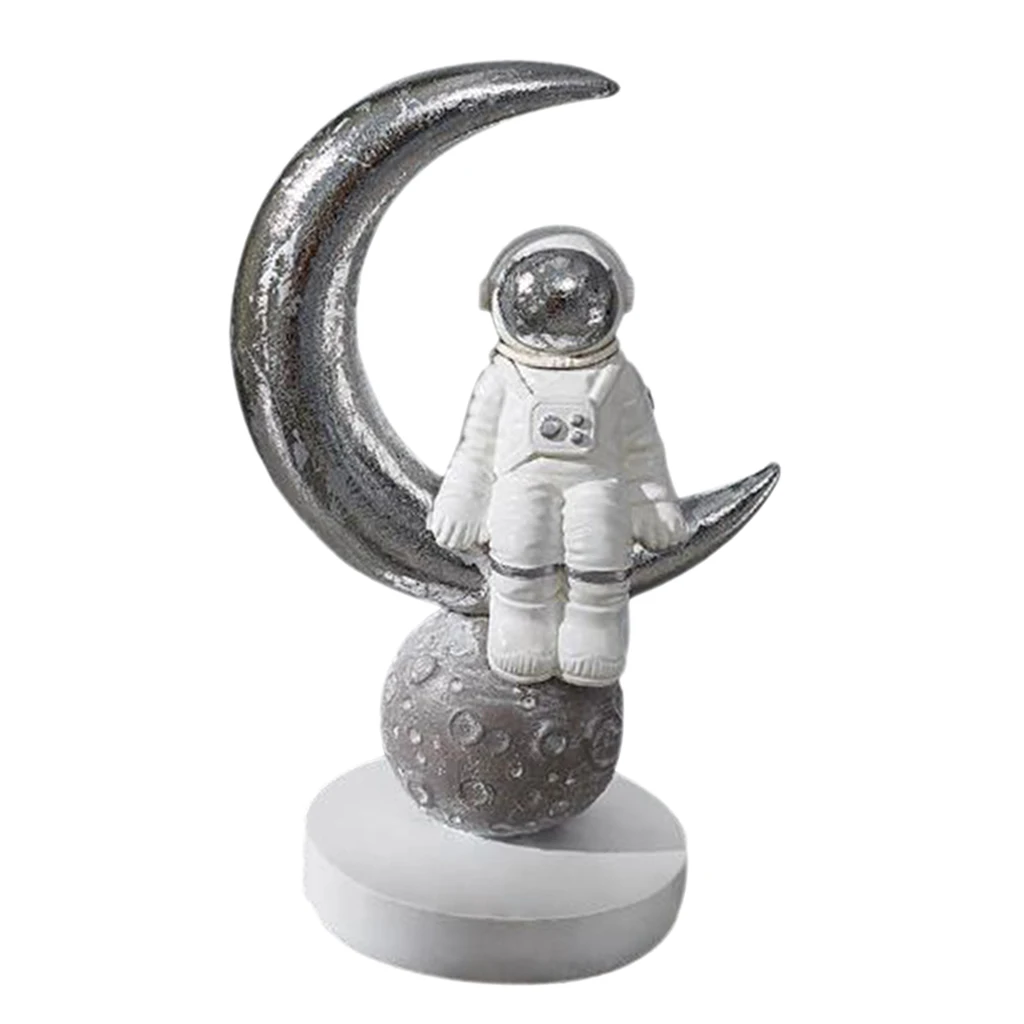 Creative Space Man Astronaut Sculpture Cosmonaut Figurine Model Resin Crafts Statue Home Decoration