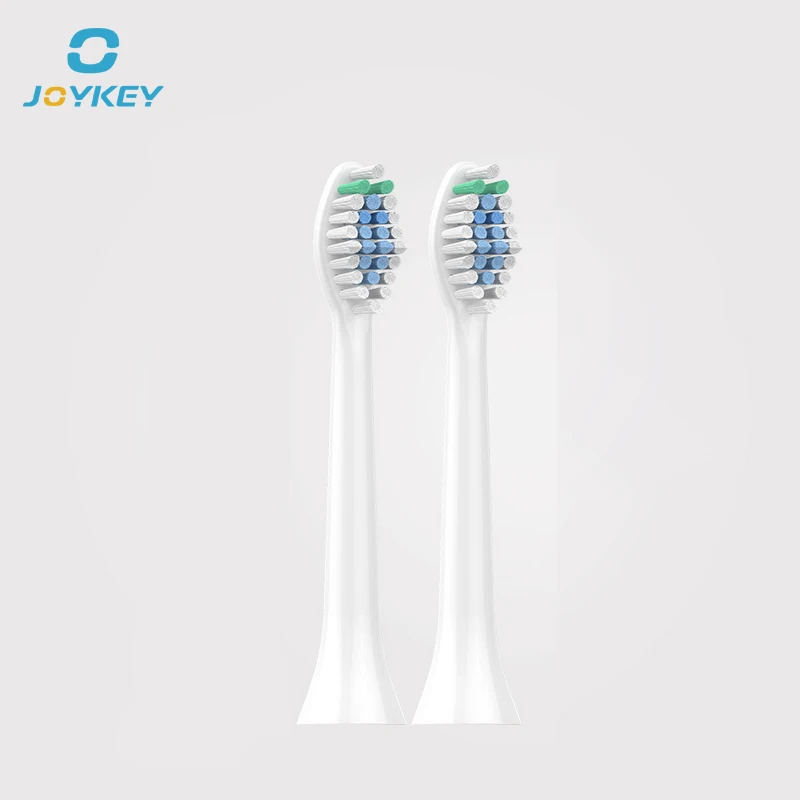 

Toothbrush heads Replacement 2pcs Tooth brush Heads Oral Hygiene DuPont Soft-bristled for sonic JOYKEY electric toothbrush X1 X3