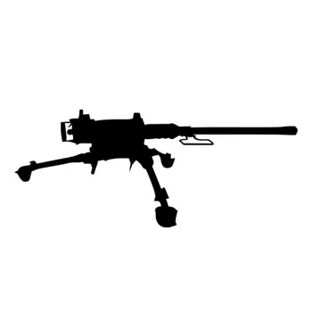 

15*6.2CM US Army M2 Machine Gun Car Sticker Decal Funny Cartoon Motorcycle Stickers Car Styling Accessories C2-0428