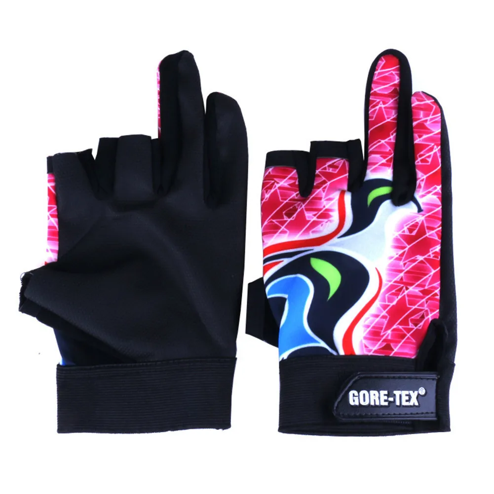 Удобные нескользящие перчатки для рыбалки, дышащие перчатки для рыбалки с 3 пальцами, водонепроницаемые спортивные перчатки