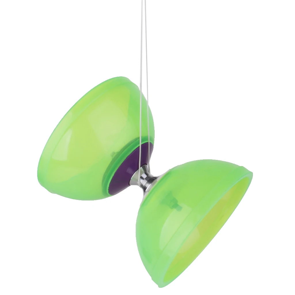 5-Bearing Diabolo With Handsticks & String Juggling Toy- Green